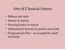 Arts of Classical Greece - Appleton Area School District