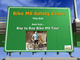 MS150 Safety Seminar - National Multiple Sclerosis Society