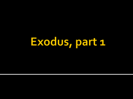 Exodus - GodsCharacter.com