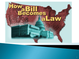 How a Bill Becomes a Law - Citizens Equal Rights Alliance