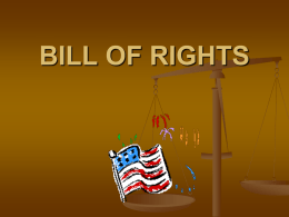 BILL OF RIGHTS