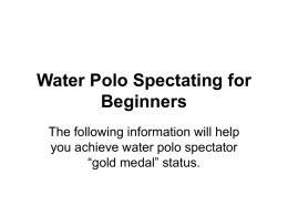 Water polo Spectating for Beginners