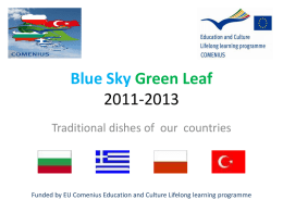 Blue Sky Green Life 2011-2013