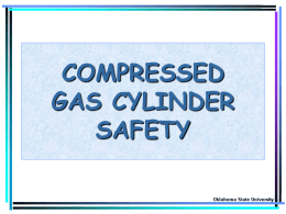 COMPRESSED GAS CYLINDER SAFETY