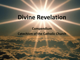 Divine Revelation - St. Mary's RCIA Palmdale, California