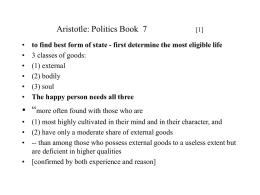 Aristotle: Politics [1]