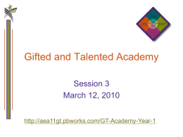Gifted and Talented Academy