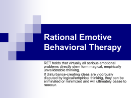 Rational Emotive Behavioral Therapy