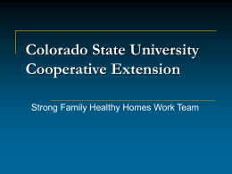 RADON CAMPAIGN - Healthy Colorado Homes