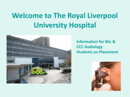Welcome to The Royal Liverpool University Hospital