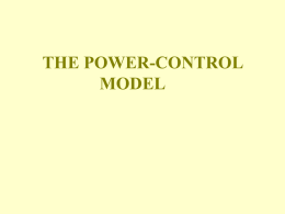 THE POWER-CONTROL MODEL