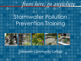 Stormwater Pollution Prevention Training