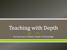 Teaching with Depth - Woodland Park Middle School