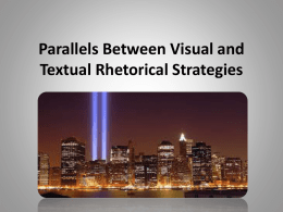 Parallels Between Visual and Textual Rhetorical Strategies