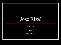 Jose Rizal - About Philippines