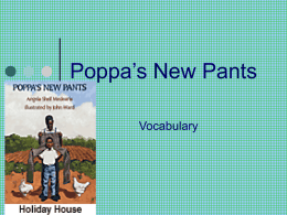 Poppa’s New Pants