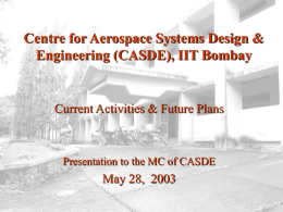 ARDB Centre for Aerospace Systems Design & Engineering