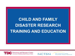 Evaluating Disaster Mental Health Programs for Children
