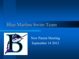 Blue Marlins Swim Team