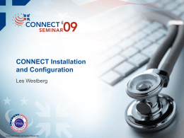 CONNECT Installation & Configuration