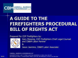FIREFIGHTERS PROCEDURAL BILL OF RIGHTS ACT