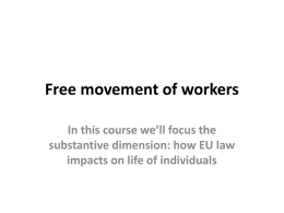 Free movement of workers