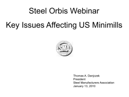 20100113 - Steel Manufacturers Association