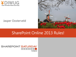 SharePoint Online 2013 Rules???