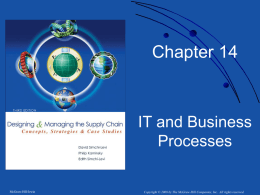 Chapter 14. IT and Business Processes