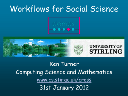 Workflows for Social Science