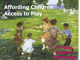 Learning Through Play - University at Buffalo