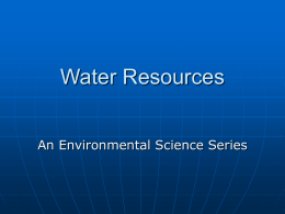 Water Resources - Ocean County Vocational Technical School