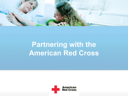 Partnering with the American Red Cross
