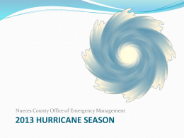 Nueces County Departments Hurricane Meeting