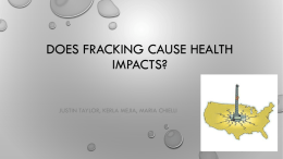 Does fracking cause health impacts that are worse than