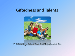 Giftedness and Talents