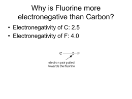 Why is fluorine more electronegative than carbon? A simple