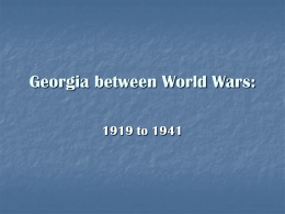 Georgia between World Wars: - Bibb County School District