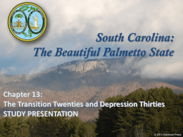 South Carolina: The Beautiful Palmetto State