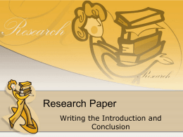 Research Paper - Richfield Public Schools