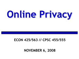 Online privacy - Yale University