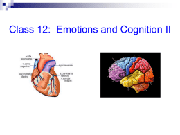 class 12 emotions and cogniton II