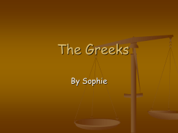 The Greeks - PrimaryBlogger