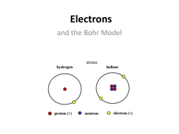 Electrons - Mrs. Pinnell