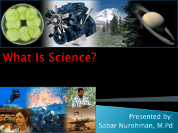 What Is Science - SabarNurohman's Site