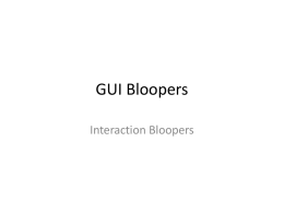 GUI Bloopers - University of Alaska system