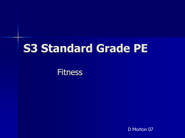 S4 Standard Grade PE - Perth Grammar School