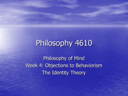 Philosophy 4610 - Villanova University