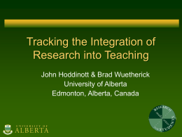 Working Group on Teaching and Research