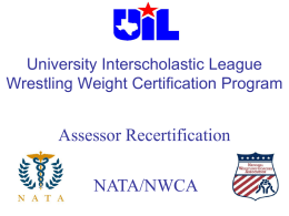 NATA/NWCA Assessor Training